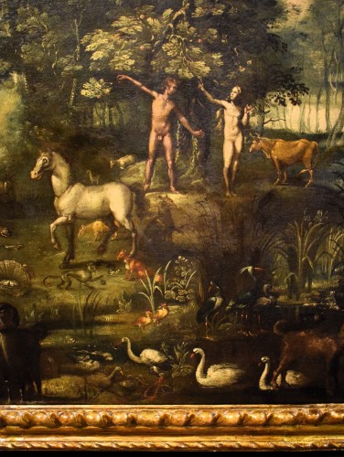 Antiquités - Le Paradis Terrestre - Atelier de Jan Brueghel II (1601–1678)